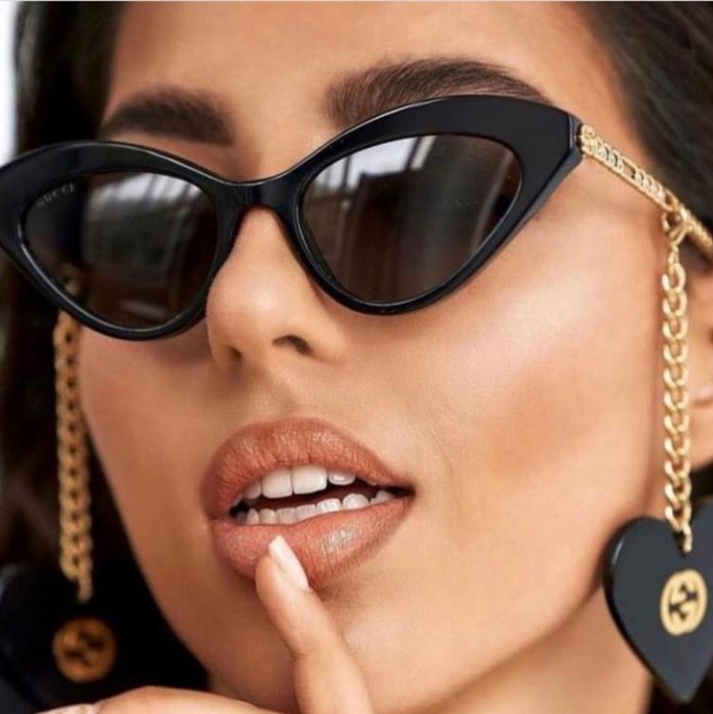 Authentic New GG0977S metal cat-eye sunglasses